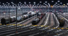 rails, tracks, train, freight transport, rail transport, railway tracks, wagon, railroad, freight depot, marshalling yard, railway line, traffic, freight train, freight train, freight train, freight train, freight train, freight train