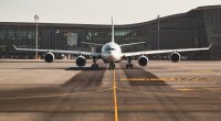 white airplane