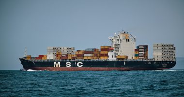 M S C cargo ship sailing